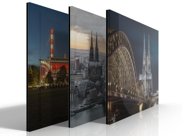 Wandbild Köln Foto hinter Acryl Glas / Acrylglas